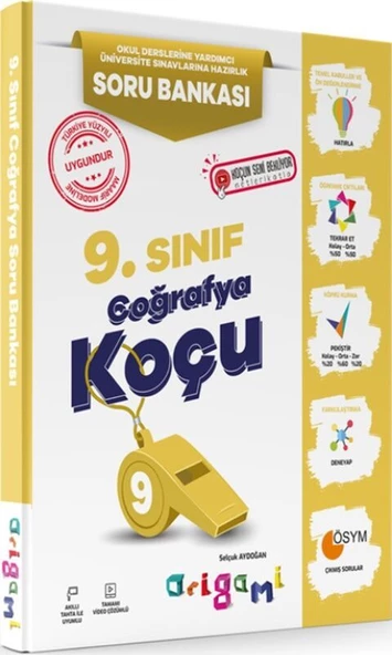 Tammat Yayıncılık 9. Sınıf Coğrafya Origami Soru Bankası ürün görseli 1