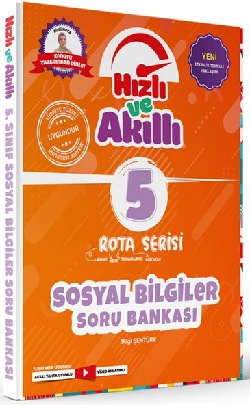 Tammat Yayıncılık 5. Sınıf Sosyal Bilgiler Rota Serisi Hızlı ve Akıllı Soru Bankası ürün görseli 1