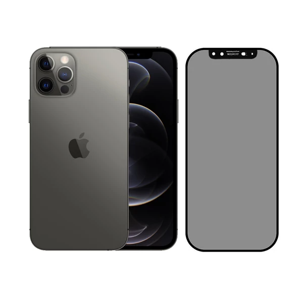 iPhone 12 / 12 Pro Kamera Kapatmalı 5D Hayalet Privacy Cam Ekran Koruyucu ürün görseli 1