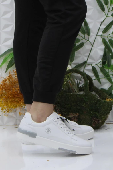 Lumberjack Esen Beyaz Rahat Orijinal Ürün Sneaker Kadın Ayakkabı ürün görseli 1