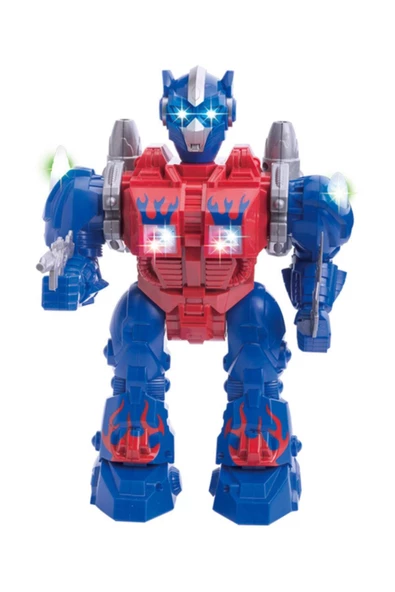 Hareketli Sesli Ve Işıklı Füze Atan Robot ürün görseli 1