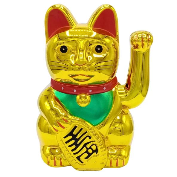 Maneki Neko El Sallayan Şans Kedisi Pilli No.3 Alk2933 ürün görseli 1