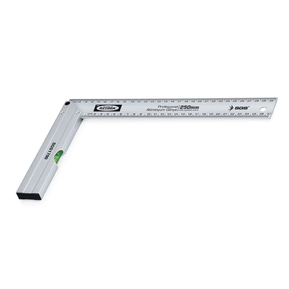 SGS ALÜMİNYUM GÖNYE PROFESYONEL 250MM ürün görseli 1