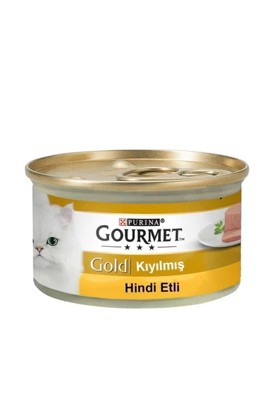 Gourmet Gold Kıyılmış Hindi Etli Konserve Yetişkin Kedi Maması 85 G ürün görseli 1