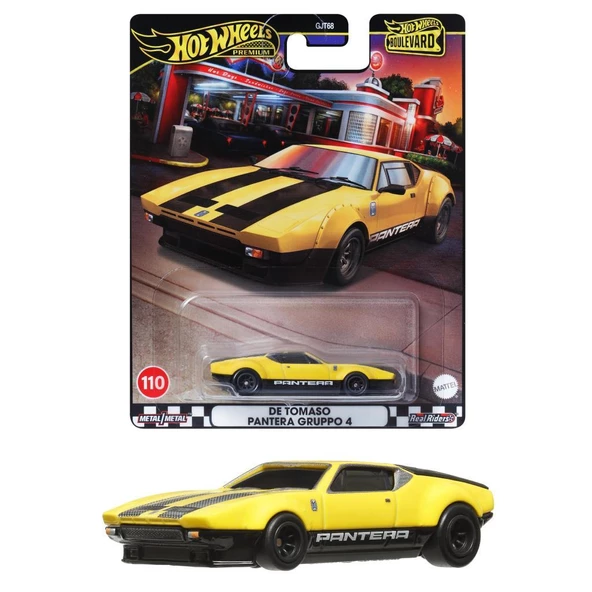 Hot Wheels Boulevard Premium Araçlar GJT68 - HRT75 DE TOMASO PANTERA GRUPPO 4 ürün görseli 1