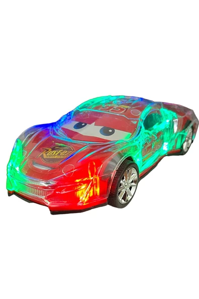 Şimşek Mcqueen 20cm Araba Çarp Dön Araba Işıklı Müzikli şimşek mcqueen ürün görseli 1