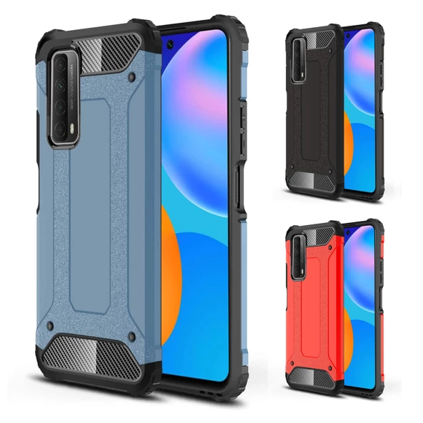 FitCase Huawei P Smart 2021 Zırh Tank Tam Koruma Arka Kapak ürün görseli 1
