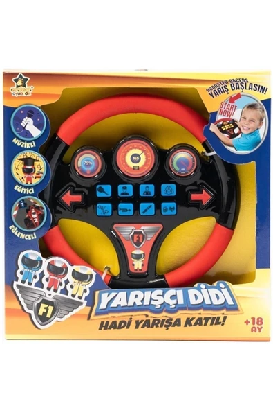 Türkçe Sesli Müzikli Eğitici Yarışçı Didi Oyuncak Direksiyon ürün görseli 1