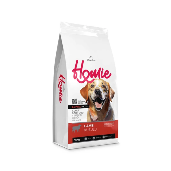 Homie Süper Premium Düşük Tahıllı Kuzu Etli Yetişkin Köpek Maması 12 Kg ürün görseli 1