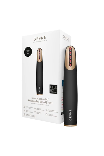GESKE Titreşimli Kırmızı Led Terapili Sıkılaştırıcı Yüz Bakım Cihazı Skin Firming Wand ürün görseli 1
