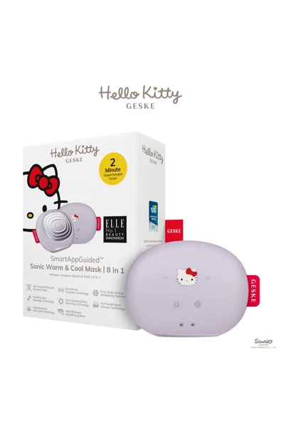 GESKE Hello Kitty Soğutma ve Isıtmalı Led Terapili Yüz Maskesi Bakım Cihazı Sonic Warm Cool Mask ürün görseli 1