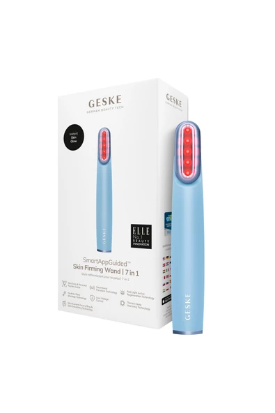 GESKE Titreşimli Döner Başlıklı Led Terapili Cilt Sıkılaştırıcı Yüz Bakım Cihazı Rotatable Head Skin Firming Wand ürün görseli 1