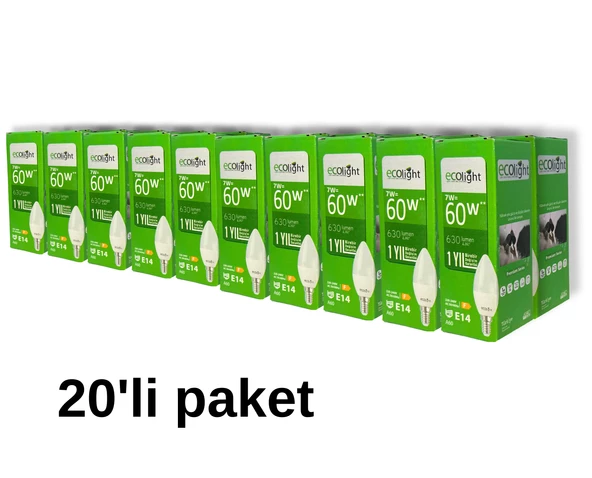 7 W BEYAZ E14 Led Ampul A++ - Resim 4