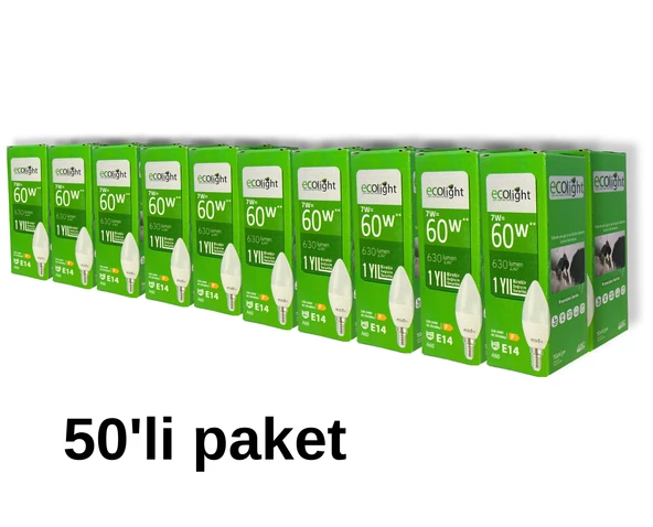 7 W BEYAZ E14 Led Ampul A++ - Resim 5