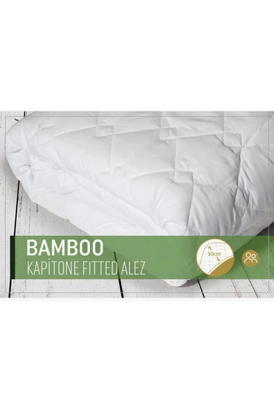 Yaase Home Bambu Kapitone Fitted Alez (Tek Kişilik) - Resim 4