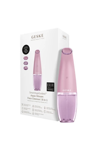 GESKE Aqua Stream Çift Başlıklı Siyah Nokta ve Yüz Temizleme Cihazı Aqua Stream Face Cleanser ürün görseli 1