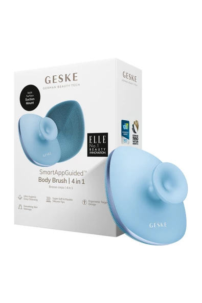 GESKE Metal Detaylı Yumuşak Silikonlu Vücut Temizleme Fırçası Body Brush ürün görseli 1