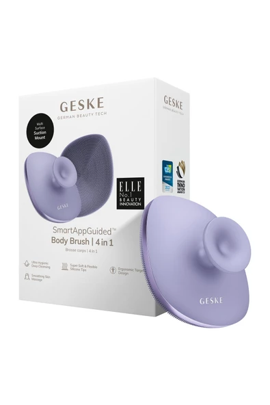 GESKE Metal Detaylı Yumuşak Silikonlu Vücut Temizleme Fırçası  Body Brush ürün görseli 1