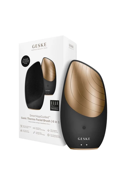 GESKE  Titreşimli Yüz Temizleme ve Isılı Masaj Cihazı  Sonic Thermo Facial Brush ürün görseli 1