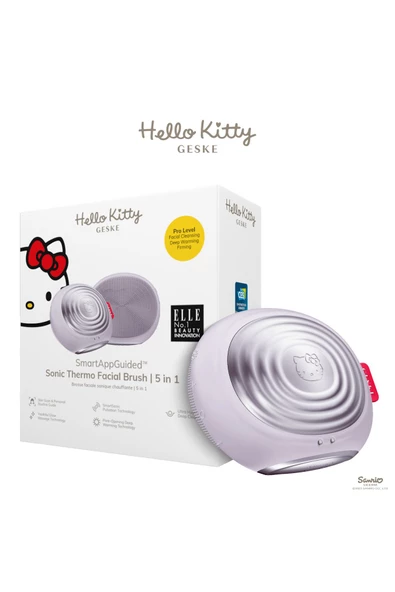GESKE Hello Kitty Titreşimli Yüz Temizleme ve Isılı Masaj Cihazı  Sonic Thermo Facial Brush ürün görseli 1