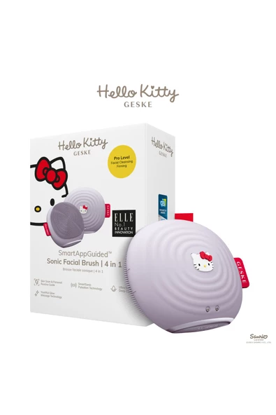 Geske Hello Kitty Titreşimli Yüz Temizleme Ve  Masaj Cihazı   Sonic Thermo Facial Brush ürün görseli 1