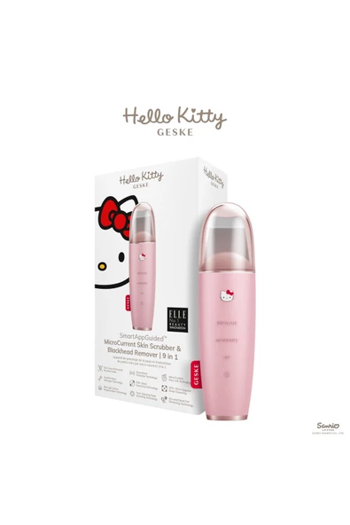 GESKE Hello Kitty Micro Akım Siyah Nokta Temizleme Cihazı MicroCurrent Skin Scrubber Blackhead Remover ürün görseli 1