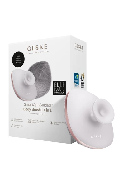 GESKE Metal Detaylı Yumuşak Silikonlu Vücut Temizleme Fırçası  Body Brush ürün görseli 1