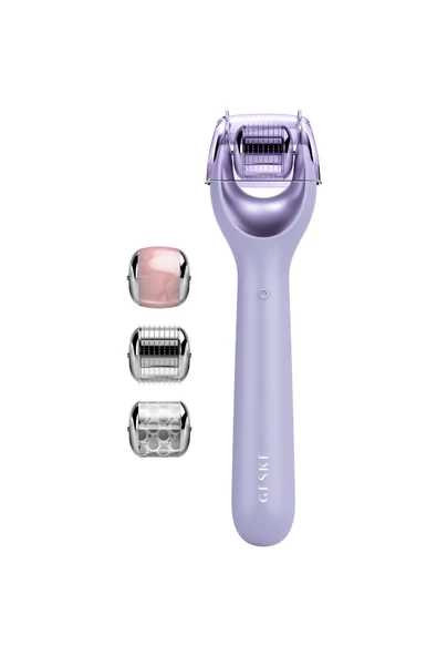 Geske Dermaroller Bakım Cihazı (Mikro İğneli, Buz Başlığı, Pembe Kuvars Başlıklı) MicroNeedle Face Roller ürün görseli 1