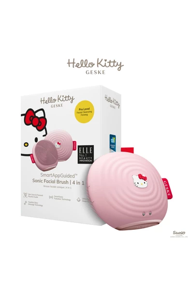 Geske Hello Kitty Titreşimli Yüz Temizleme Ve  Masaj Cihazı Sonic Thermo Facial Brush ürün görseli 1