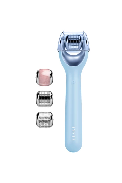 Geske Dermaroller Bakım Cihazı (Mikro İğneli, Buz Başlığı, Pembe Kuvars Başlıklı) MicroNeedle Face Roller ürün görseli 1