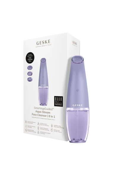 GESKE Stream Çift Başlıklı Siyah Nokta ve Yüz Temizleme Cihazı Aqua Stream Face Cleanser ürün görseli 1