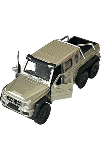 GOLD Mercedes Pikap Oyuncak Lisanslı Diecast Metal Çek Bırak Araba ürün görseli 1