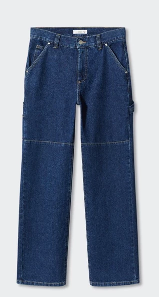 Mango Carpenter kargo jean - Resim 4
