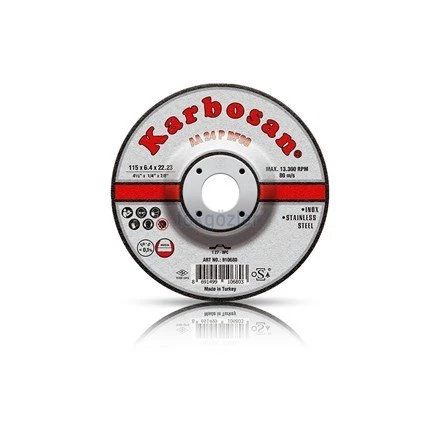 Karbosan 230 x 6.4 x 22.23 Inox(Paslanmaz Çelik) Taşlama Taşı ürün görseli 1