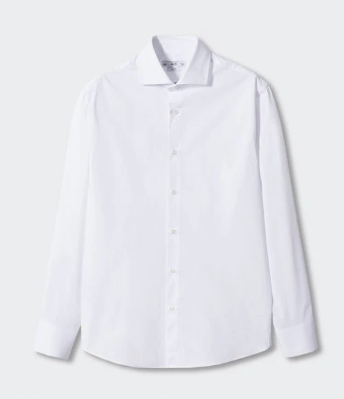 Mango Slim fit pamuklu gömlek - Resim 4