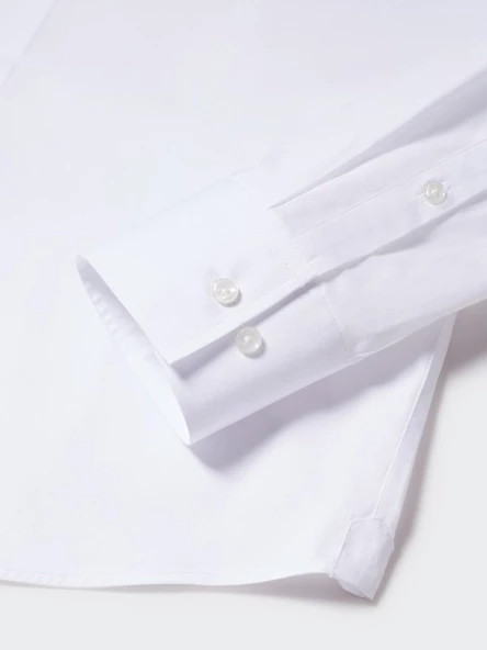 Mango Slim fit pamuklu gömlek - Resim 3