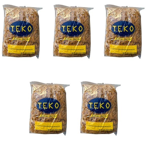 Teko AAA Kauçuk Ambalaj Paketleme Lastiği - Çap : 70 mm. Kalınlık:1,5 mm - 1000 Gr.lık 5 Paket ürün görseli 1
