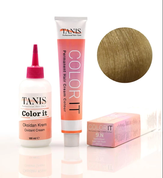 TANİS COLOR-IT (100 ML) Permanent Saç Boyası 9N (Açık Sarı) ürün görseli 1