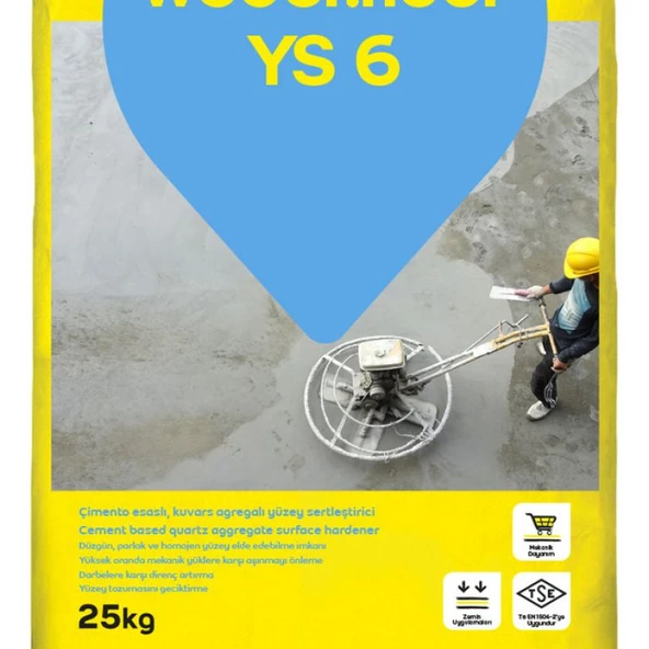 WEBER  floor Ys 6 Kuvars Agregalı Gri Yüzey Sertleştirici ürün görseli 1
