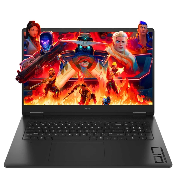 Hp Omen 17-DB0021N A44QSEA15 Ryzen7 8845HS 16GB 512SSD RTX4070 17.3" FHD W11P Dizüstü Bilgisayar ürün görseli 1