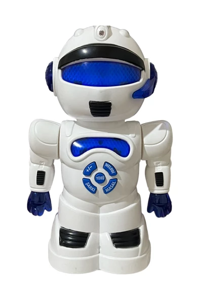 Robot Çarp Dön Sesli Işıklı 15 fonksiyonlu Robot 25 Cm ürün görseli 1
