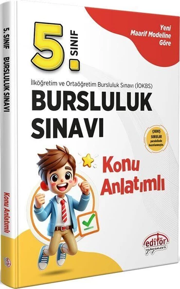 5. Sınıf Bursluluk Sınavı Konu Anlatımlı Editör Yayınları ürün görseli 1
