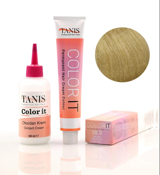 TANİS COLOR-IT (100 ML) Permanent Saç boyası 10.3 (Altın Platin) ürün görseli 1
