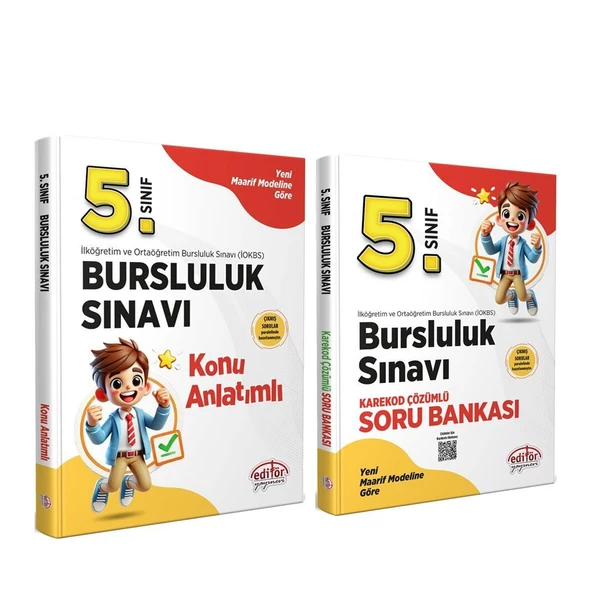 Editör 5.Sınıf Bursluluk Konu ve Soru Bankası Seti 2 Kitap ürün görseli 1