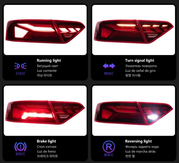 Audi A5 2008-2011 İçin 2020+ Led Stop (Led Stoplu Model için) - Resim 5