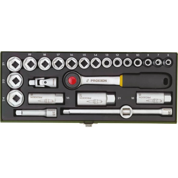 PROXON 3/8 CIRCIR KOLLU 24 PRÇ LOKMA TK- PROX23110 ürün görseli 1