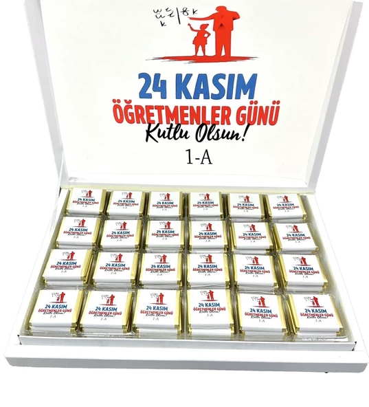 Öğretmenler Günü Çikolatası Özel kutu 500 GR ürün görseli 1