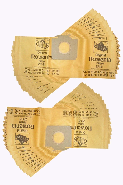 Rowenta RU 461 Süpürge Toz Torbası 20 Adet KAĞIT ürün görseli 1