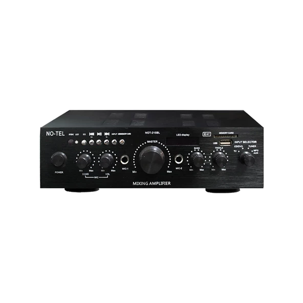 NOTEL not-338u 2X50 WATT STREO MİNİ AMPLİFİKATÖR BLUETOOTH'LU ürün görseli 1