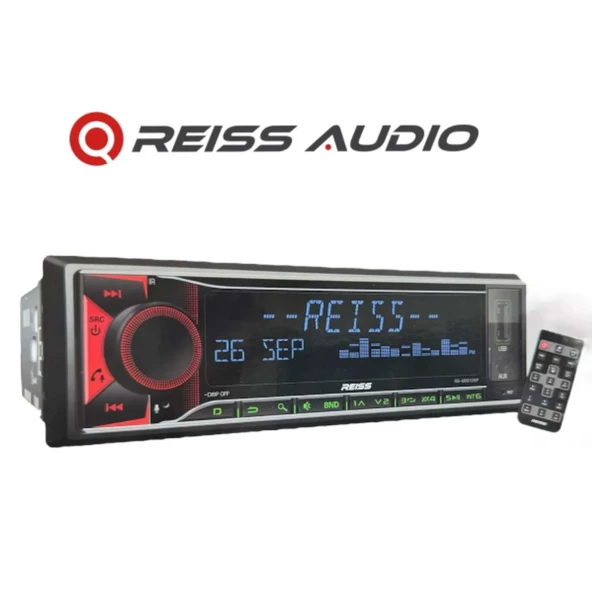 Reiss Rs-mx81dsp 3amfi Çıkışlı Profesyonel dsp işlemcili Oto Teyp rgb ışıklı Bluetooth-Usb ürün görseli 1